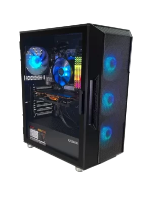 Gaming Desktop, Zalman Neo Case, Intel Core i7-10700, 64GB RAM, GeForce 2080 graphics 1TB SSD