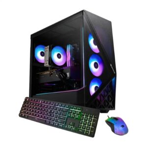 iBUYPOWER Slate Gaming Desktop PC — Intel Core i7-14700F, NVIDIA GeForce RTX 5060, 32GB DDR5, 1TB NVMe SSD